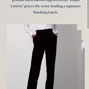 Ralph Lauren purple label velvet runway pant 1 4 inches…‌